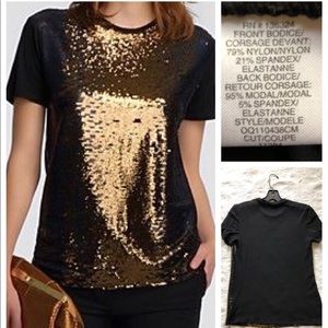 Halston Heritage Sequined Top